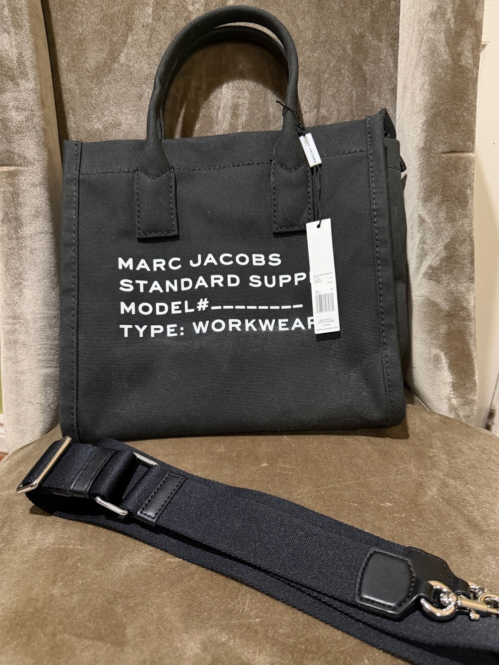 Marc Jacobs Standard Supply Canvas Tote Crossbody Strap Medium NWT - Picture 2 of 8